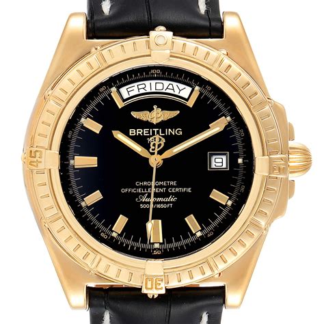 breitling headwind 18k|Breitling Windrider Yellow Gold .